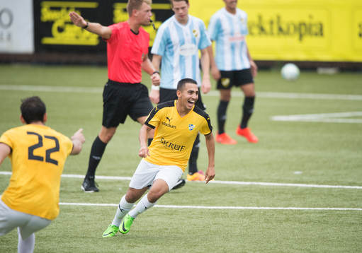 IFK Malmös 2-målsskytt Mohammad El-Kayed har gjort 1-0 i