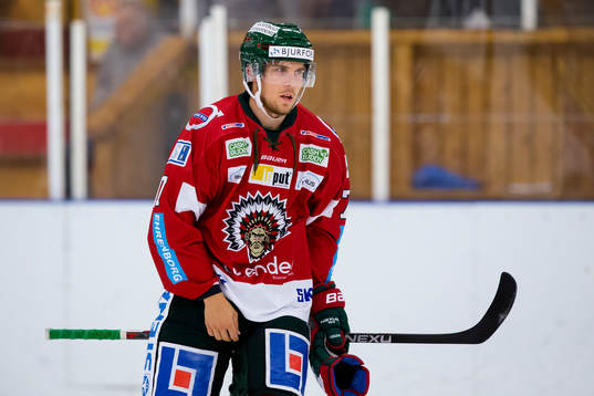 Frölundas Henrik Tömmernes innan en träningsmatch i