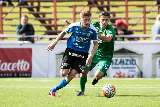 Halmstads Rebin Asaad  i fotbollsmatchen i superettan