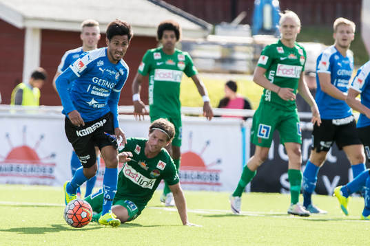 Halmstads Antonio Rojas i fotbollsmatchen i superettan