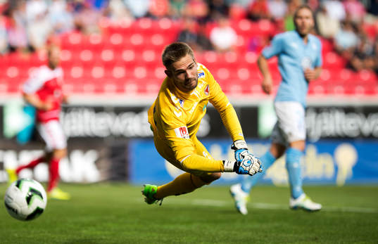 Kalmars målvakt Lucas Hägg-Johansson