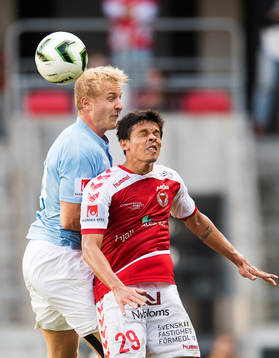 Malmö FFs Franz Brorsson och Kalmars Romário Pereira