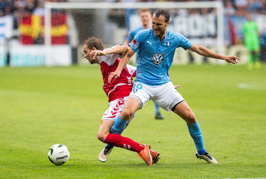 Malmö FFs Magnus Wolff Eikrem och Kalmars Jonathan Ring