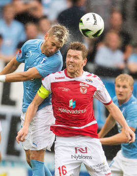 Kalmars David Elm och Malmö FFs Anders Christiansen