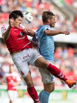 Kalmars Marko Biskupovic och Malmö FFs Markus Rosenberg