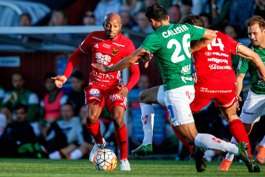 Östersunds Fouad Bachirou och Jönköpings André Calisir
