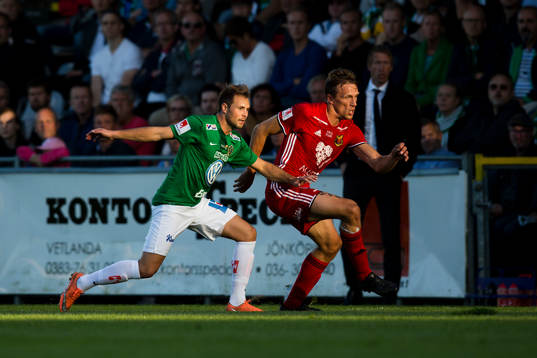 Jönköpings Tom Siwe mot Östersunds Bobo Sollander Jansson