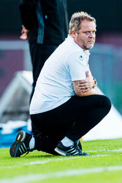 Åtvidabergs tränare Roar Hansen deppar