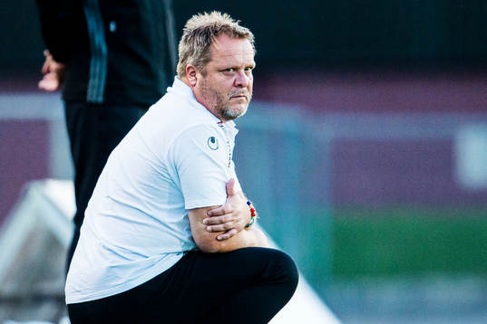 Åtvidabergs tränare Roar Hansen deppar