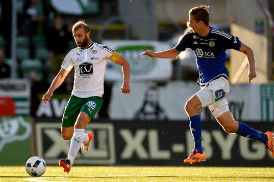 Hammarbys Kennedy Bakircioglu och Sundsvalls Johan Eklund