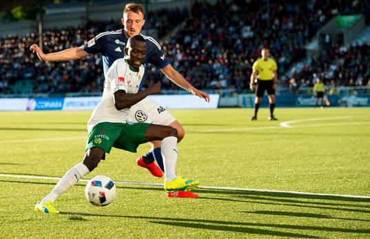 Sundsvalls Smajl Suljevic och Hammarbys Pa Amat Dibba