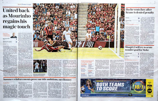 Artiklar i engelska tidningar om Zlatan Ibrahimovic dagen