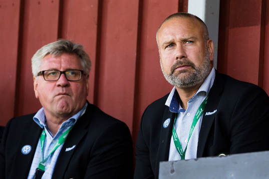 Jönköpings ordförande Sune Lantz och klubbchef Kjell