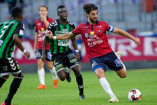 GAIS Kieron Cadogan jagar Örgrytes George Mourad