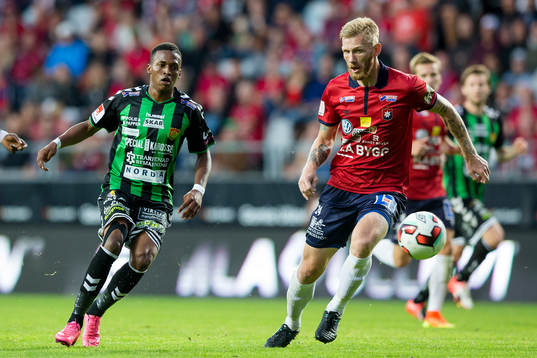 GAIS Luther Singh mot Örgrytes Fredrik Björck