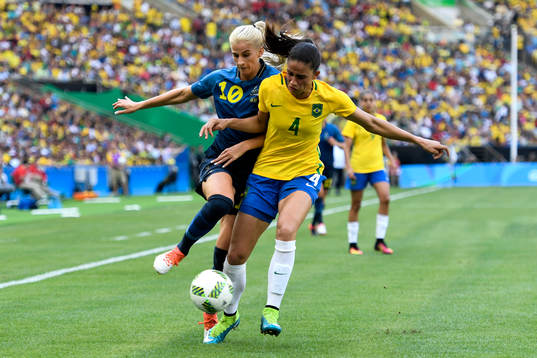 Sveriges Sofia Jakobsson och Brasiliens Rafaelle