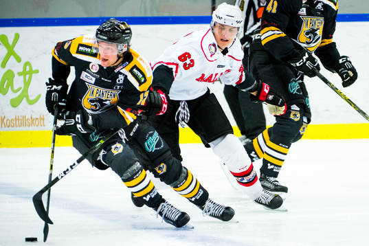 Malmö Redhawks Fredrik Händemark jagar Panterns Robin
