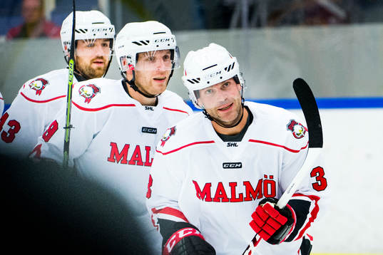 Malmö Redhawks Nichlas Hardt, Frederik Storm och