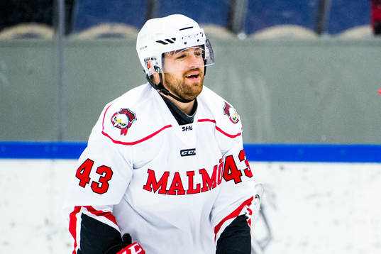 Malmö Redhawks Nichlas Hardt jublar