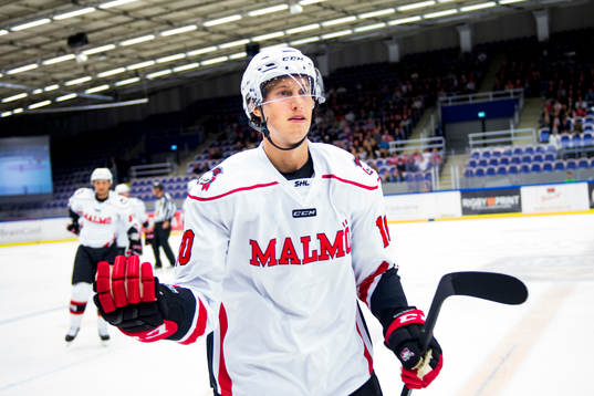 Malmö Redhawks Robin Alvarez jublar