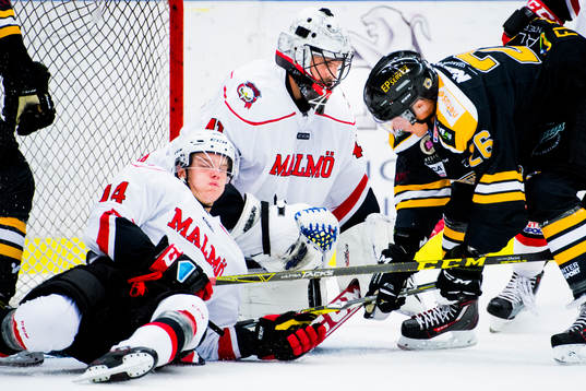 Malmö Redhawks målvakt Cristopher Nihlstorp och