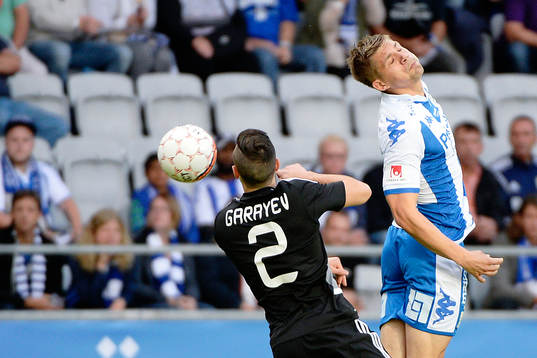 Qarabags Gara Garayev och IFK Göteborgs Mikael Boman