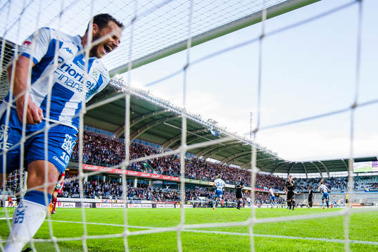 IFK Göteborgs Tobias Hysén jublar