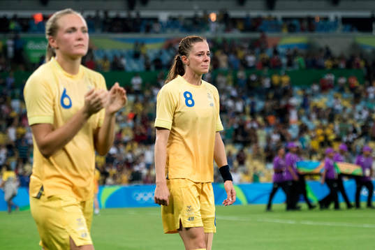 Sveriges Lotta Schelin deppar