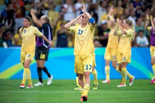 Sveriges Caroline Seger deppar