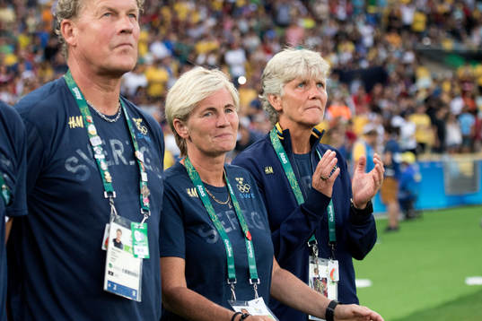 Sveriges assisterande förbundskapten Lilie Persson i