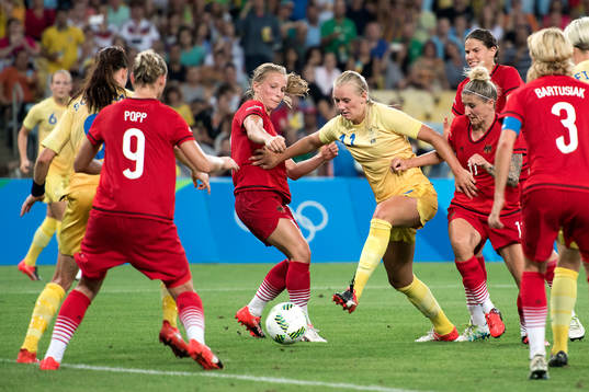 Sveriges Stina Blackstenius i fotbollsfinalen mellan