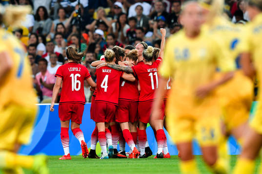 Tysklands spelare jublar