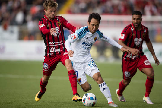 Djurgårdens Seon-Min Moon mot Östersunds Dennis Widgren
