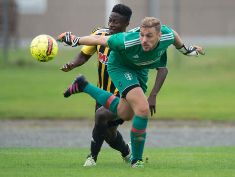 IFK Hässleholms Kojo Annor i matchen i division 2 mellan
