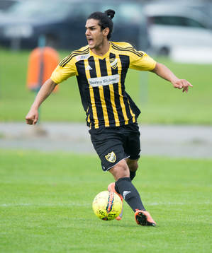IFK Hässleholms Ameer Naseer i matchen i division 2 mellan