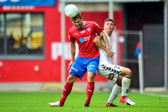 Helsingborgs Martin Christensen och Kalmars Herman Hallberg