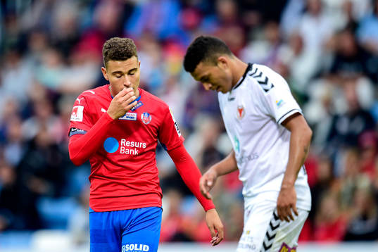 Helsingborgs Jordan Larsson deppar