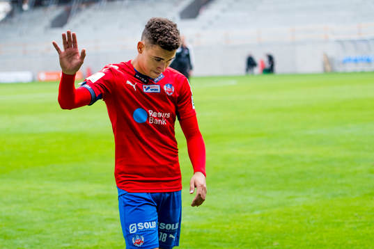 Helsingborgs Jordan Larsson deppar