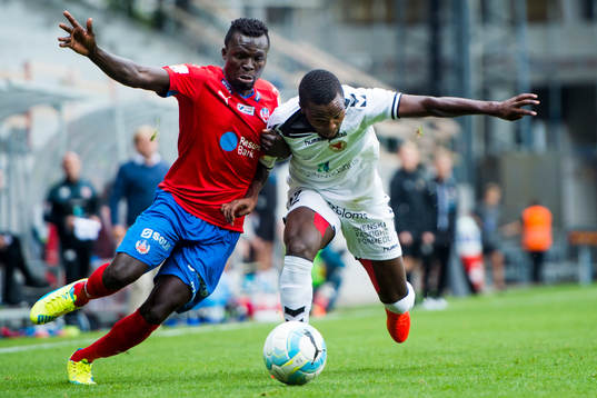 Helsingborgs Lalawélé Atakora och Kalmars Lumala Abdu
