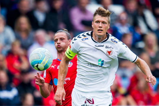 Helsingborgs Jesper Lange och Kalmars Viktor Elm