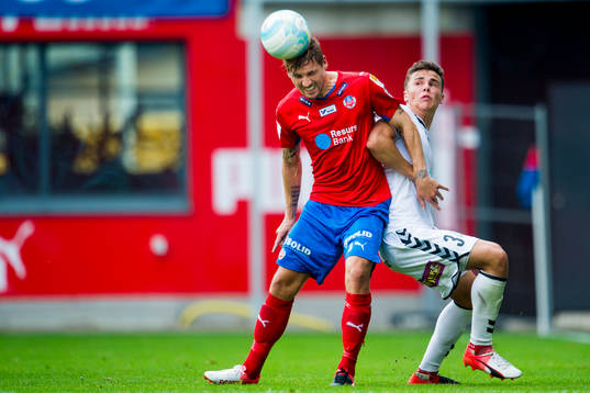 Helsingborgs Martin Christensen och Kalmars Herman Hallberg
