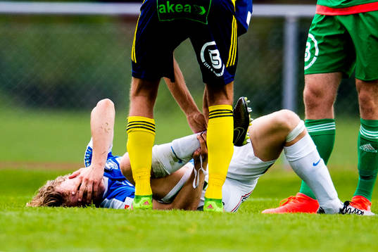 Trelleborgs Freddie Brorsson blir liggandes