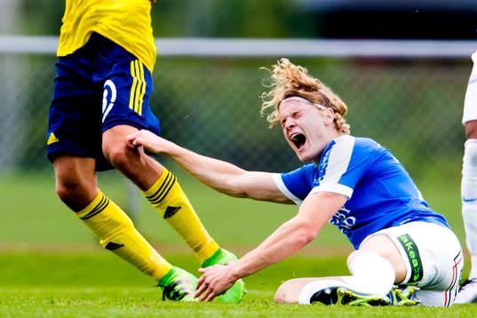 Trelleborgs Freddie Brorsson blir liggandes