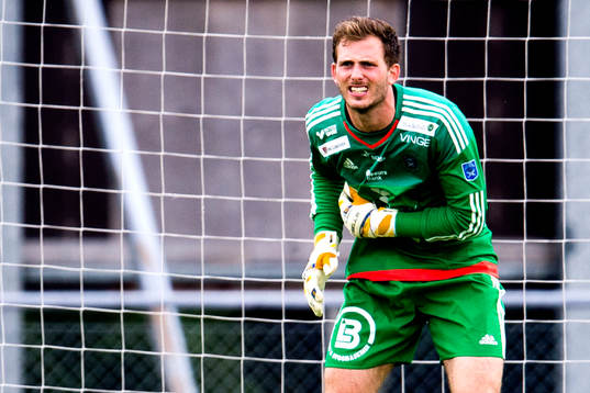 Ängelholms målvakt Carl Lindell