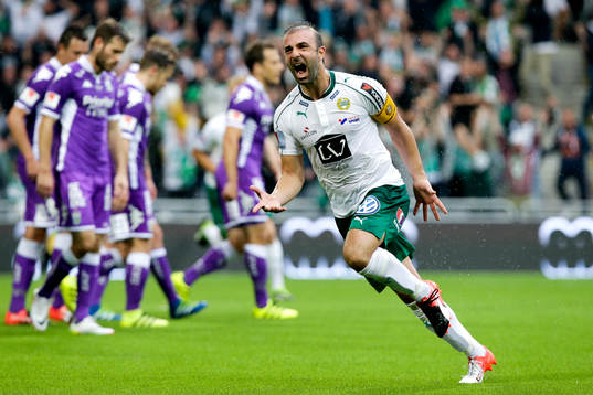 Hammarbys Kennedy Bakircioglu jublar
