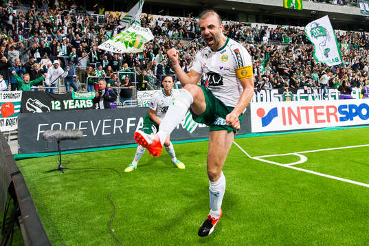 Hammarbys Kennedy Bakircioglu jublar