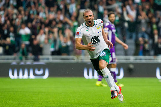 Hammarbys Kennedy Bakircioglu jublar