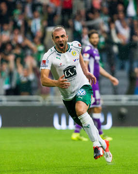 Hammarbys Kennedy Bakircioglu jublar