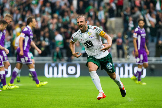 Hammarbys Kennedy Bakircioglu jublar