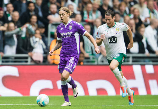 IFK Göteborgs Elias Mar Omarsson och Hammarbys Johan